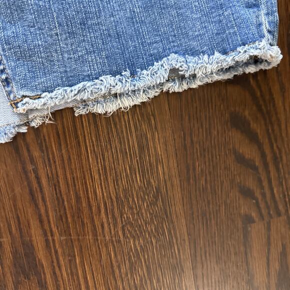 NWT TORRID Women’s Denim Plus Size MIDI SKIRT Front SLIT Stretch Raw Hem Jean 22 - Picture 8 of 14